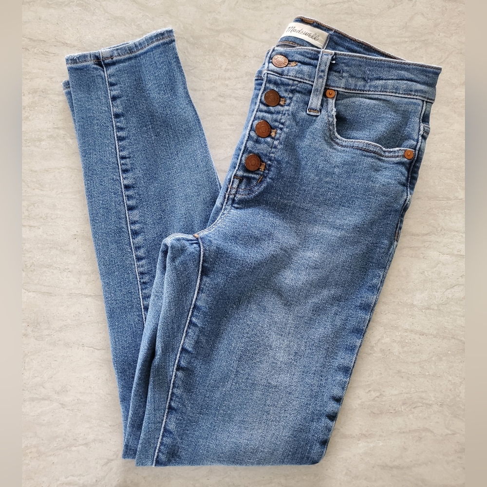 Madewell Womens Size 25 High Rise Skinny Crop Jeans